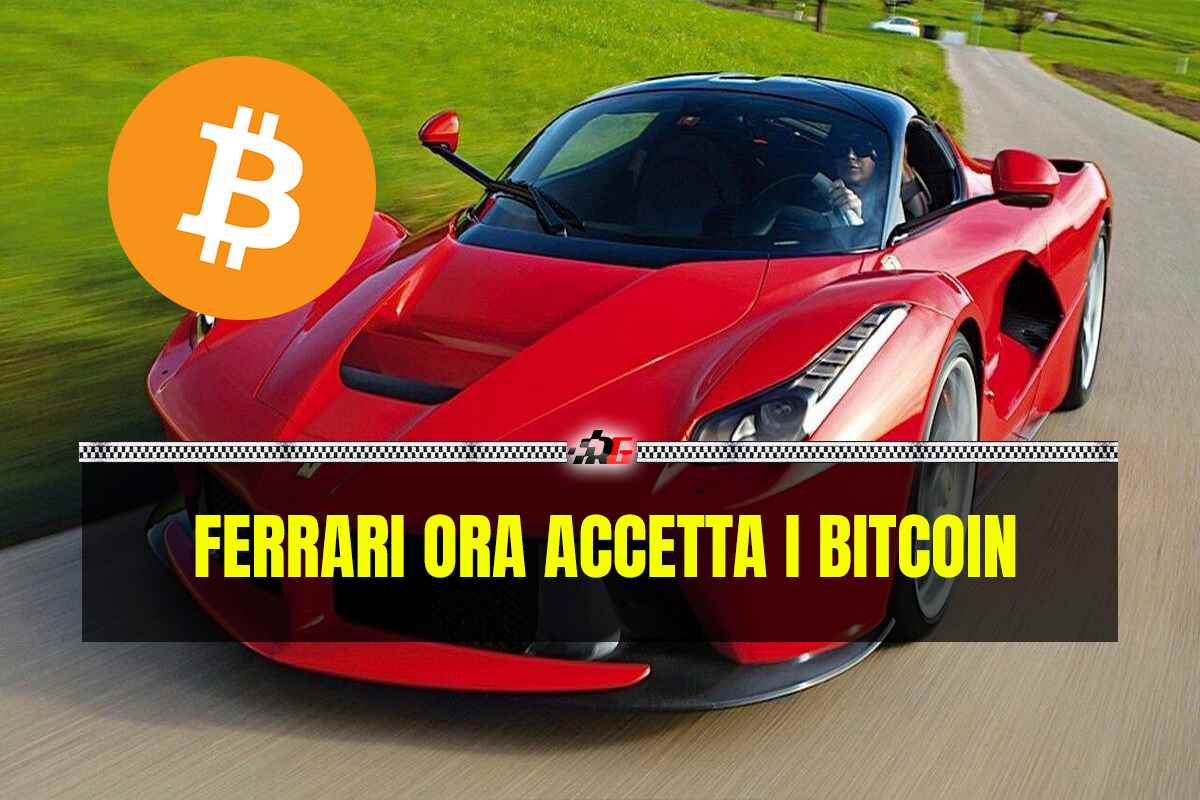 Ferrari accetta Bitcoin